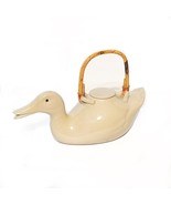 Duck Stoneware Teapot Porcelain Asian Duck 1960 Original Box NOS Mid-Cen... - £35.58 GBP