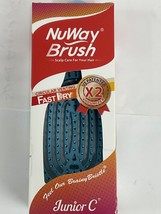 NuWay 4Hair for Unisex Junior C Fast Dry X2 Detangling 1 Pc Hair Brush Aqua New - £10.92 GBP