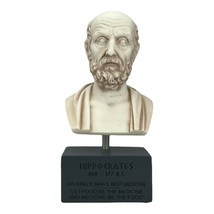 Hippocrates Father of Medicine Physician Bust Head Sculpture Cast Marble 19 cm - £33.55 GBP