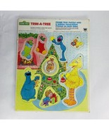 1982 Sesame Street Christmas Trim A Tree Frame Tray Puzzle Double Sided ... - $26.07 CAD