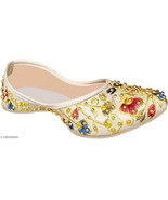 flip flop punjabi jutti khussa shoes indian shoes bridal shoes Mojari ju... - $467.18 MXN
