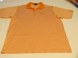 Mens Jeff Rose L cotton made in Italy short sleeve polo shirt casual orange EUC@ - £20.15 GBP