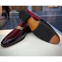The Pontalto Leather Men Shoe Burgundy Bit Loafer image 8