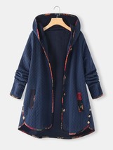 Autumn Winter Women Hooded Padded Jacket Plus Size Parka Keep Warm Women&#39;s Winte - £39.80 GBP