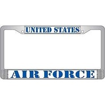 United States Air Force - Chrome Metal License Plate Frame - $351.21 MXN