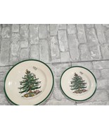 Spode Christmas Tree Plate Two Tier Serving Tray Replacement Plates No P... - $13.66 CAD