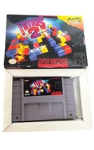 Super Nintendo Video Game vtg SNES box 1994 Tetris 2 Two puzzle prodigy NES  - £31.11 GBP