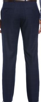 Perry Ellis Men's Slim-Fit Flat Front Dress Pants in Navy-33x32 Item image 6
