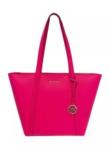 Michael Kors Pratt Shoulder Tote Purse Bag Electric Pink MSRP 498 - £83.63 GBP