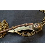 Boatswain Anchor Whistle Chain Nautical Maritime Collector Brass Copper - $547.69 MXN