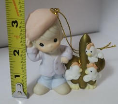 Precious Moments 1998 3rd Day of Xmas Ornament Saying OUI to Our Love 456004 - $26.40