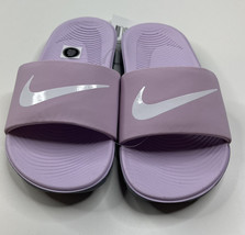 Nike NWOB girls kawa slide on purple sandals size 11 - $23.34