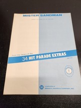 Mister Sandman by Pat Ballard Sheet Music from the 34 Hit Parade Extras ... - $9.28