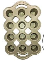 NORDIC WARE PETITE POPOVER PAN 3 CUPS .7 LITERS GOLD VERY HEAVY PAN MINI... - $16.44