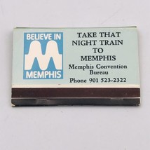 Vintage Believe in Memphis Convention Bureau Matchbook Unstruck Full 40 - £9.77 GBP