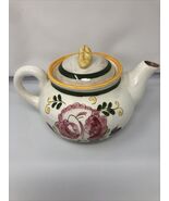 Della Ware Earthenware Ceramic Teapot El Rosa Made in The USA - $360.09 MXN