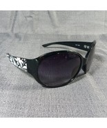 Foster Grant Black White Oversized Butterfly Wrap Sunglasses  100% UV Pr... - £11.76 GBP