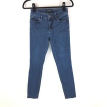 Ann Taylor Womens The Skinny Curvy Fit Jeans Medium Wash Stretch Size 0 - £11.35 GBP