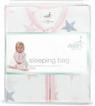 Aden + Anais Essentials Classic 100% Cotton Sleeping Bag Small Pink Star... - $18.69