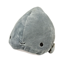 Kellytoy Bee Happy Plush Gray Whale Rattle Stuffed Animal Embroided Eyes 12&quot; - £8.65 GBP