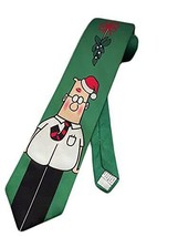 Dilbert Comic Strip Under the Mistletoe Christmas Necktie - Red - One Si... - £15.47 GBP