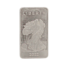 1 TROY OUNCE/OZ .999 Pure Metal Walking Liberty Eagle Nickel Bar Nickle ... - $292.01 MXN