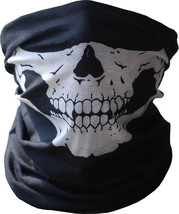 Skeleton Skull Ghost Army Marines Motorcycle Ski Neck Warmer Hat Tube Fa... - £9.40 GBP