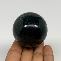 200.2g,2.1&quot;(53mm), Natural Moss Agate Sphere Ball Gemstone @India,B29414 - £18.76 GBP