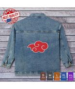 Akatsuki Women's Denim Jacket Naruto Anime Jean Pocket Manga Clothing Co... - $69.99