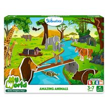 Skillmatics STEM Building Toy : My World Land of Dinosaurs | Gifts for K... - £38.61 GBP