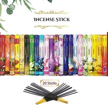 Handmade Incense Sticks 20 Sticks Balaji Collection 100% Natural Ingredient Clea - £16.53 GBP