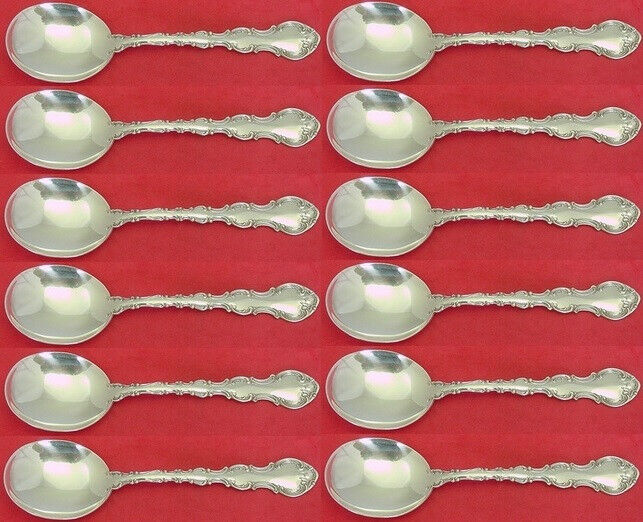 Primary image for Strasbourg by Gorham Sterling Silver Cream Soup Spoons 6 1/4" Set of 12