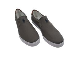 POLO RALPH LAUREN MENS SIZES 14 16 17  GRAY FASHION SNEAKER VAUGHN SLIP ON - $54.90