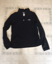 The North Face 1/2 Zip Fleece Pullover Women&#39;s Medium Black Long Sleeve ... - £21.84 GBP