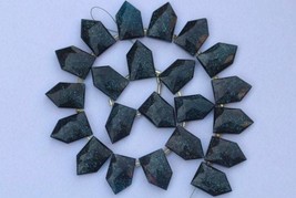 Natural, 21 pieces faceted blue sunstone pentagon gemstone briolette beads 10x17 - £55.94 GBP