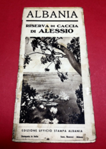 OLD ALBANIA BROCHURE LEAFLET-ALBANIA RISERVA DI CACCIA DI ALESSIO-RARE - $34.65