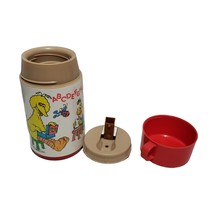 Vintage 1993 Aladdin Sesame Street 8 oz Plastic Thermos Red With Cap and... - $15.67