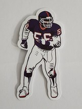 Football Player Running #56 Super Cool Multicolor Sticker Decal Embellishment - £2.03 GBP