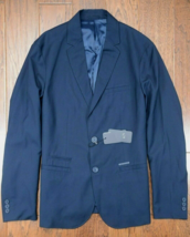 Armani Exchange A|X $220 Men&#39;s Navy Blue Polyester Sport Coat Blazer 40 - $76.22