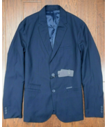 Armani Exchange A|X $220 Men&#39;s Navy Blue Polyester Sport Coat Blazer 40 - £60.03 GBP