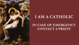 I am a Catholic, In Case of Emergency Contact a Priest,  Laminated Cards, 5-pack - £10.32 GBP