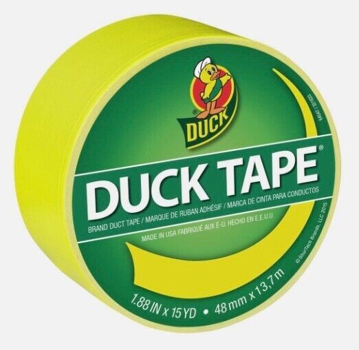 Duck Tape Solid Color Duct Tape, Atomic Yellow, 1.88&quot; x 10 Yards - $10.95