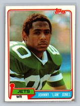 Johnny &quot;Lam&quot; Jones #16 1981 Topps New York Jets RC - £1.48 GBP