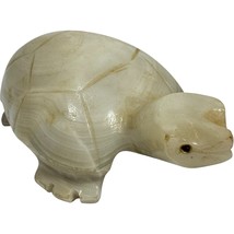 ivory white color Agate Stone Turtle Stone Hand Carved Figurine Paperweight - $23.75