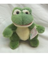 VINTAGE Russ BELIEVE THE HAPPY GREEN FROG 5&quot; Plush STUFFED ANIMAL Toy NEW - $311.07 MXN
