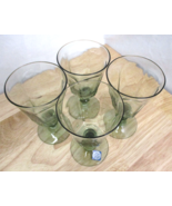 Lenox USA Set of Four (4) Antique Pale Green Wine Glasses 5&quot; Tall Retire... - £38.18 GBP