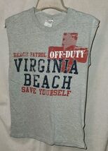 Sleeveless Virginia Beach Patrol Off Duty Save Yourself shirt Gildan Small - $12.99