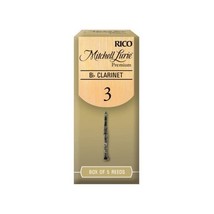 Rico Mitchell Lurie Premium 3.0 Strength Reeds for Bb Clarinet (Pack of 5)  - $30.00