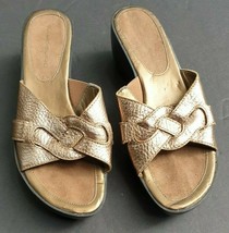 Bandolino Bronze / Gold Sandals Size 8 - £23.89 GBP