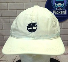 Timberland Sport Series White Nylon Adjustable Hat With Embroidered Tree... - $9.50